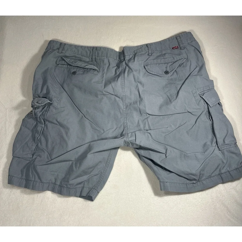 Levi's Cargo‎ Shorts Mens 44 Gray Ripstop Utility Pockets Cotton PC9-23251-0052